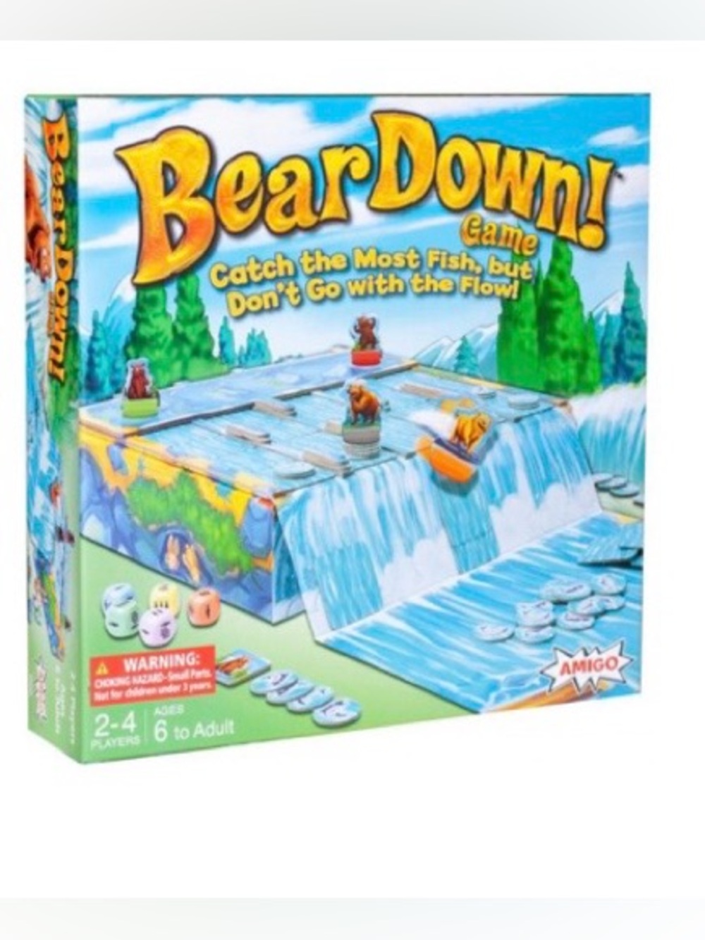 Bear Down! Sliding Tile Board Game for Family & Kids Ages 6 & up NEW IN BOX